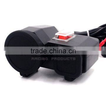 BJ-UPS-004 Waterproof Dual Motorcycle Mobile Phone USB Power Supply Cigarette Lighter 12V photo-2