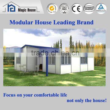 China Steel luxury prefabricated low cost and quick build prefab house