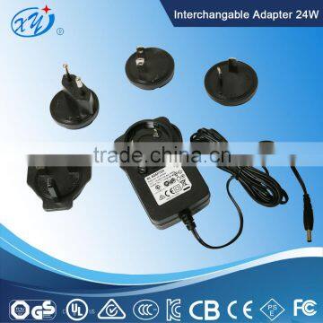 24W Interchangeable AC Adapter