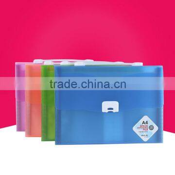 Colorful Transparent Expandable folder Expanding File with organizer