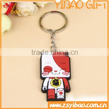 Custom promotional 2d/3d logo soft pvc key chain