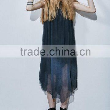 PQ-125 PUNK RAVE Brand Magician Conjures Beautiful Fish Tail Real Silk A Shape Long Dress photo-6