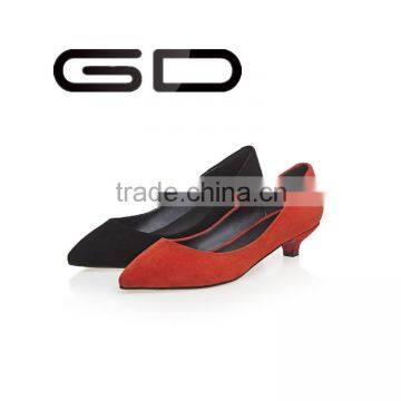 Pointed toe black and red navy shoes Strictly comfort pump low heel shoes Ladies fancy navy shoes