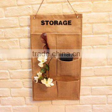 wholesale jute hanging bag for storage