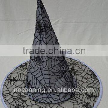 wholesale glow polyester witch hat/fashion Halloween hat