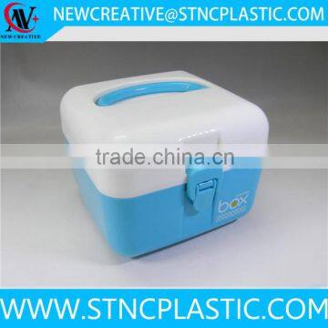 plastic handle storage box with compartment