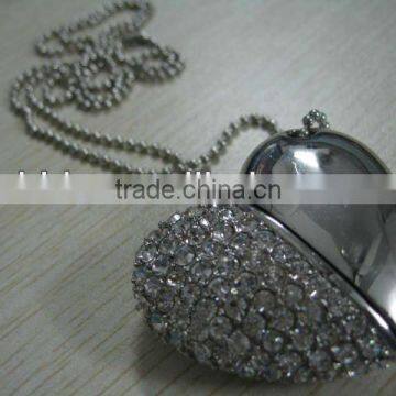 Premium heart shape usb drive, Jewelry pendrive, heart pen drive