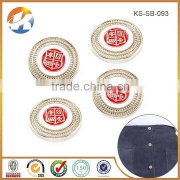 Red Embossed Down Coat Metal Screw Snap Buttons For Jacket photo-3