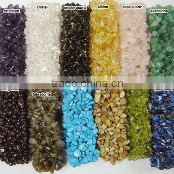 Natural stone bracelet gemstone chips bracelet jewelry beads