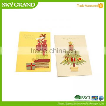 Top grade hot-sale paper carving greeting card