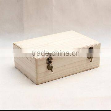 Factory Price Empty Raw Wood Gift Box photo-5