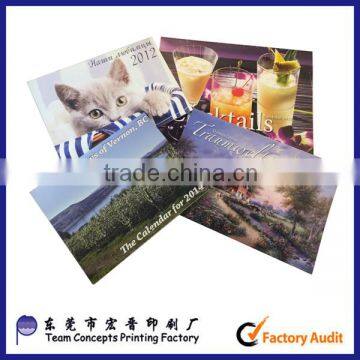 promotional wall calendar with company logo printing