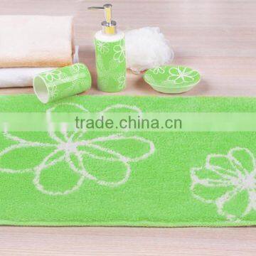 Solid washable microfiber polyester custom door carpet mat