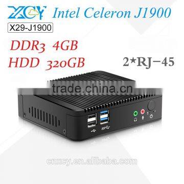 Ultra Low Power Intel J1900 MINI PC 4G/320G MINI Computer Wireless Built-In fan Computer tablet