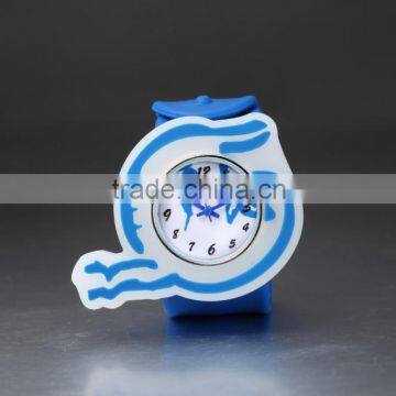 cool blue men's wristwatch slap watches interchangeable transparent color