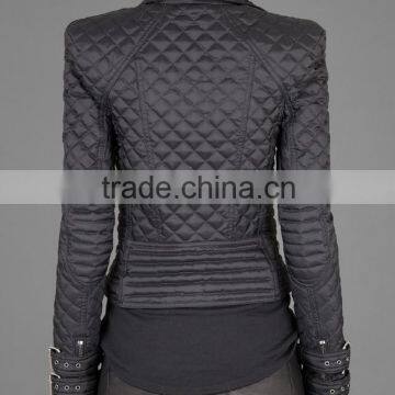 Fashion Fake Leather Jacket for Women 2014 Autumn Winter Women Clothes,top,quilting Garment
