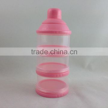 China supplier promotion 3 layers PP infant feeding milk powder storage container