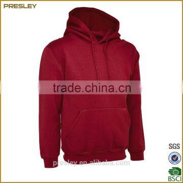 New Fashion Pocket Customized Wholesale Plain White Hoodie Men photo-5