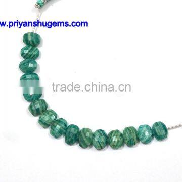 Amazonite Hand made 10*14 mm Faceted Oval shape, 6" Strand length 100% Natural gemstones