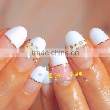 Gold & Silver Mini Metal Half Round Nail Art Studs ZX:CNS12 photo-3