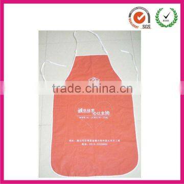 Advertising slogan printing PU salon apron