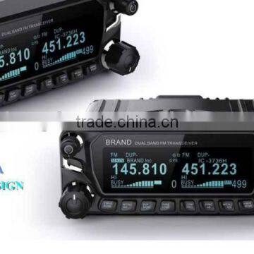 military quality dual band vhf uhf fm mobile radio transceiver, two way radio repeater for car