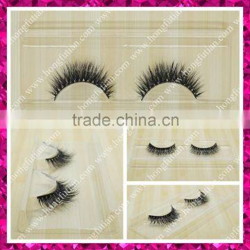 Hot sale false eyelash mink fur handmade 3D lashes wholesale price