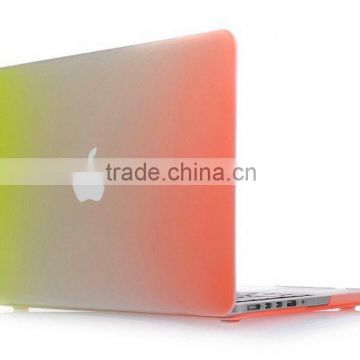 Multi colors rubberized frosted PC laptop case for Macbook Air/Macbook Pro/Macbook retina 11inch 13inch 15inch