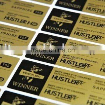 gloss Metallic Gold Vinyl Label (M-A490)