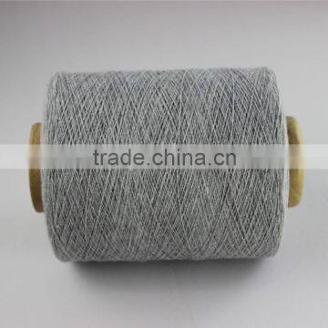 ne6 grey recycled open end cotton glove yarn
