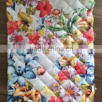 printed fabric,100% polyester quilting embroidered fabric for down coat,jacket and garment