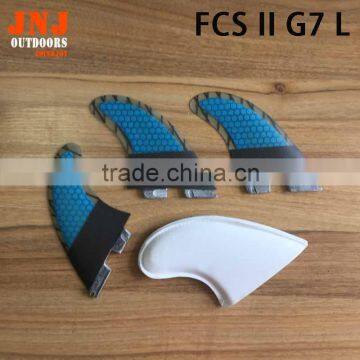 perfect quality FCS 2 L G7 fins with carbon fiber honey comb material for surfing FCS 002 size L