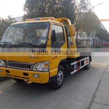 2015 yellow color China JAC road wrecker truck