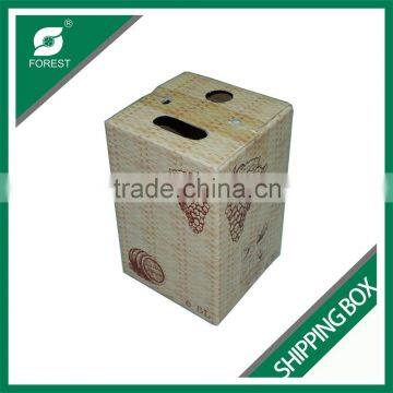 CUSTOM PRINTED SHIPPING BOX FOR WINE BOTTLES TOP AND BOTTOM CORRUGATED BOX FOR GRAPES PACKING photo-2