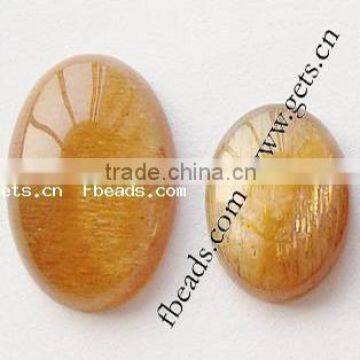 Sunstone Flat Oval Jade Gemstone Cabochon