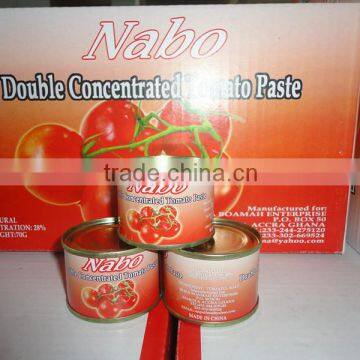 28/30 Tomato Paste with client's private label 70g - 3000g