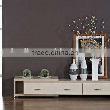 Hot!!!Modern white teak living room cabinet