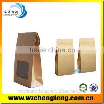 Wholesale Kraft Paper Coffee Bag With Clear Window photo-1