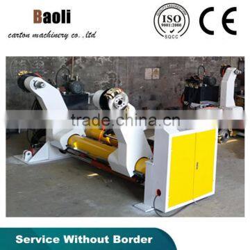 Hydraulic shaftless mill roll stand for paper roll corrugated cardboard machine