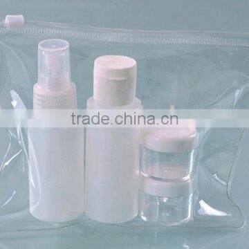 cheap HDPE travel set bottle HDPE cosmetic bottle sets