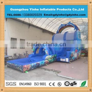 2015 Commercial Grade Inflatable Water Slide With Pool for sale