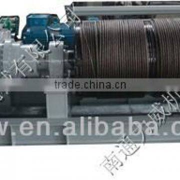 35KN high speed double rope-out winch