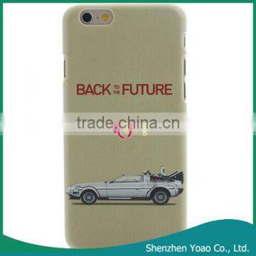 Car and Letter Pattern Color Print Hard PC Cover for iPhone 6 Case