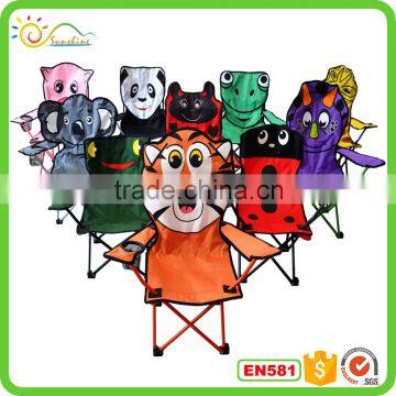 Folding animal style children chair kids chair with 210D carrying bag