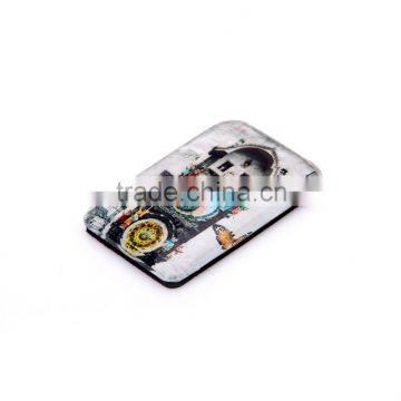 China factory directly supply custom fridge magnet clock city