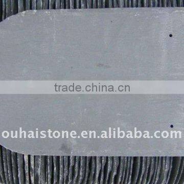 Popular U shape black color slate stone tiles raw material roofs and roof coverings