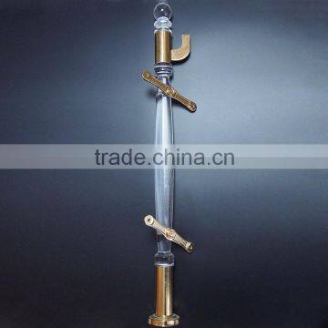 Acrylic Stainless Steel Baluster Bracket For Acrylic Stair Railings