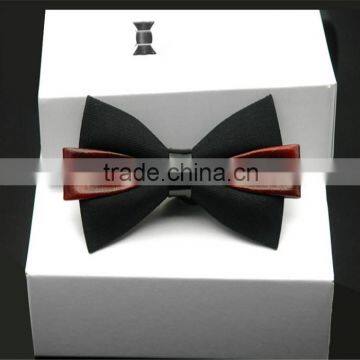 Wholesale Cheap Mini Bow Tie for Decoration Men Leather Bow Tie with PU