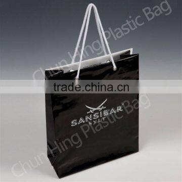 HDPE rope handle plastic shopping bag