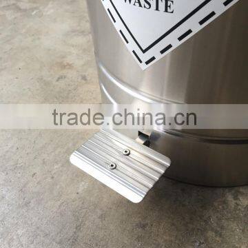 Stainless Steel Iron Foot Pedal Bin Garbage Medical Garbage Bin photo-4